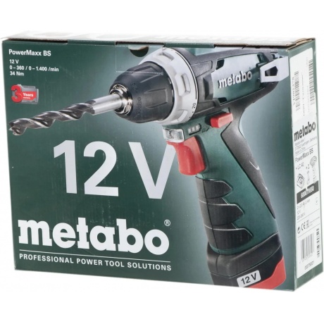 Дрель аккумуляторная Metabo PowerMaxx BS (600079550) - фото 15