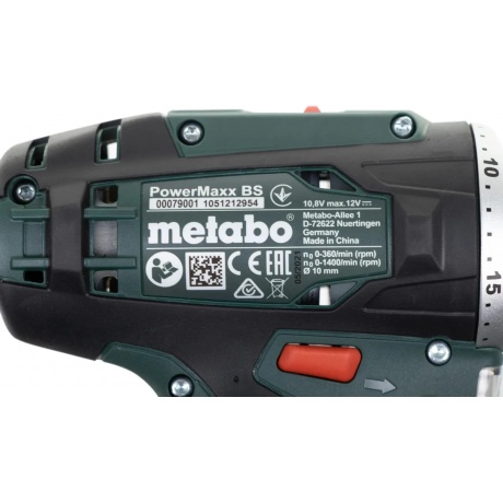 Дрель аккумуляторная Metabo PowerMaxx BS (600079550) - фото 10