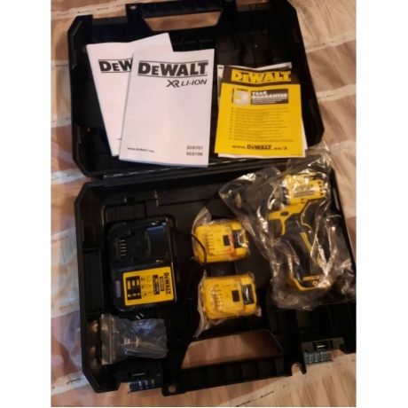 Дрель-шуруповерт бесщеточная аккумуляторная DeWalt DCD701D2-QW - фото 19