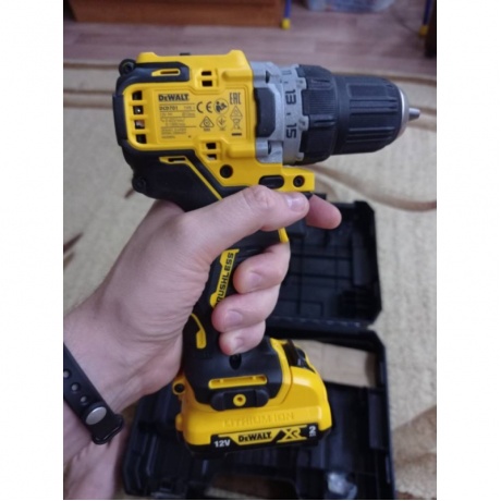 Дрель-шуруповерт бесщеточная аккумуляторная DeWalt DCD701D2-QW - фото 24