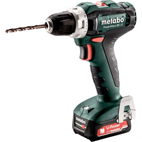Дрель-шуруповерт аккумуляторная Metabo PowerMaxx BS 12 (601036500)
