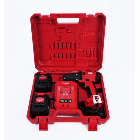 Дрель аккумуляторная Elitech ДА 12БЛ2 (191606) - фото 4