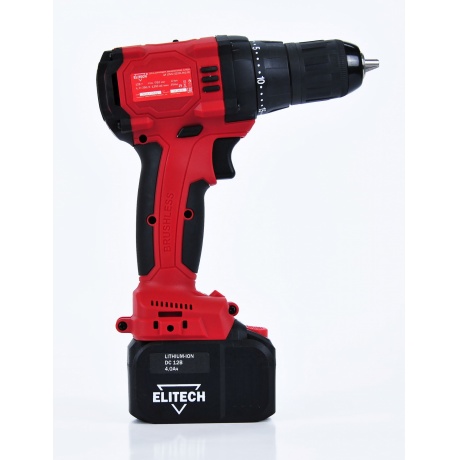 Дрель аккумуляторная Elitech ДА 12БЛ2 (191606) - фото 8