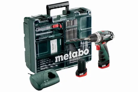 Дрель-шуруповерт аккумуляторная Metabo PowerMaxx BS Basic Set 2x...