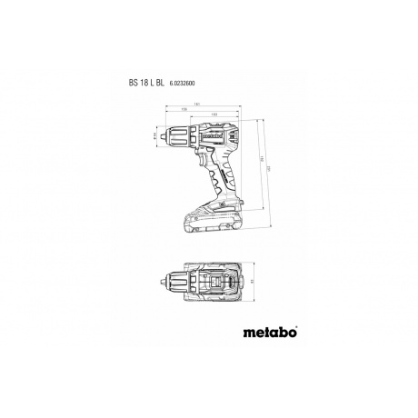 Дрель-шуруповерт аккумуляторная Metabo BS 18 L BL 602326890 - фото 4