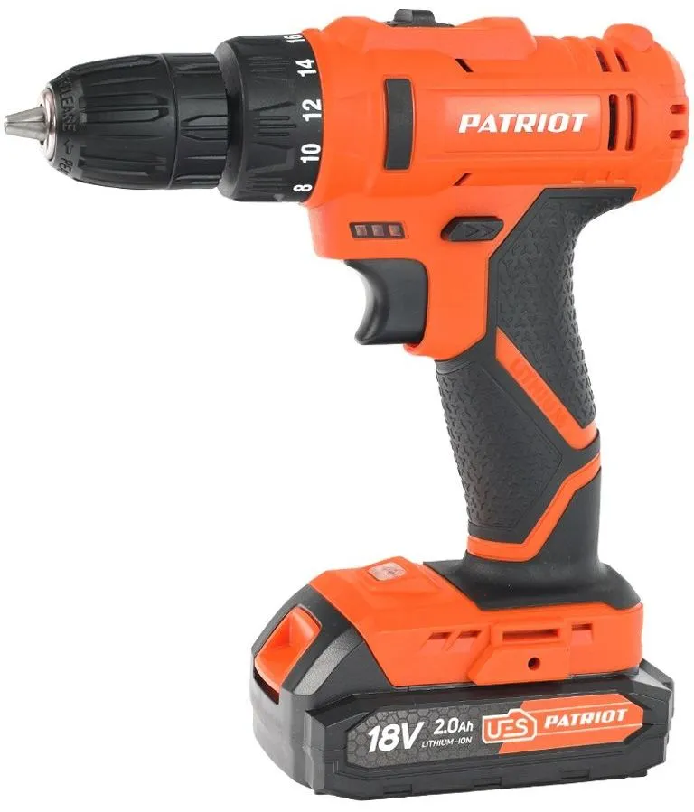 Дрель-шуруповерт аккумуляторная Patriot BR 187UES 180301547 - фото 1