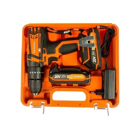 Дрель-шуруповерт аккумуляторная Patriot BR 201UES-H 180201205 - фото 3