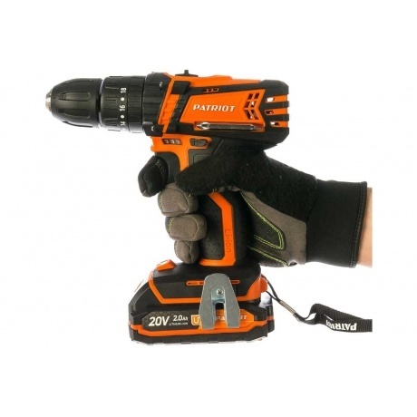 Дрель-шуруповерт аккумуляторная Patriot BR 201UES-H 180201205 - фото 4