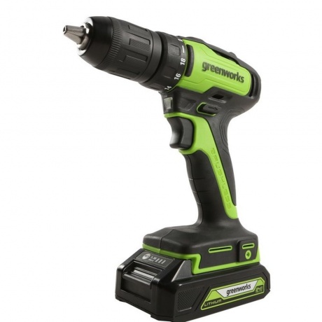Дрель-шуруповерт аккумуляторная Greenworks GD24DD35 3704007 - фото 3