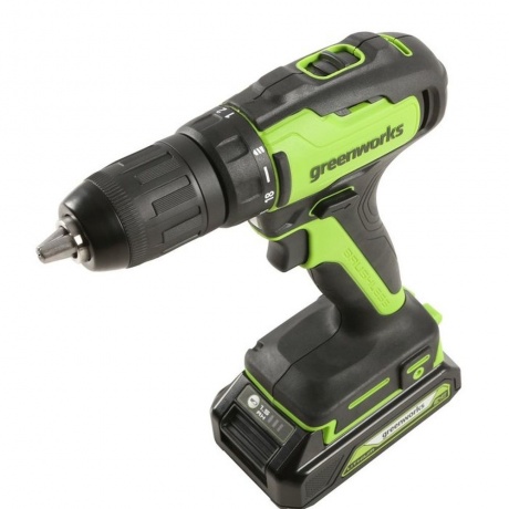 Дрель-шуруповерт аккумуляторная Greenworks GD24DD35 3704007 - фото 5