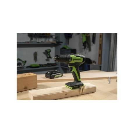 Дрель-шуруповерт аккумуляторная Greenworks GD24DD35 3704007 - фото 6