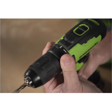 Дрель-шуруповерт аккумуляторная Greenworks GD24DD35 3704007 - фото 8