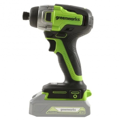 Винтоверт ударный аккумуляторный Greenworks GD24ID3 3802807 - фото 7
