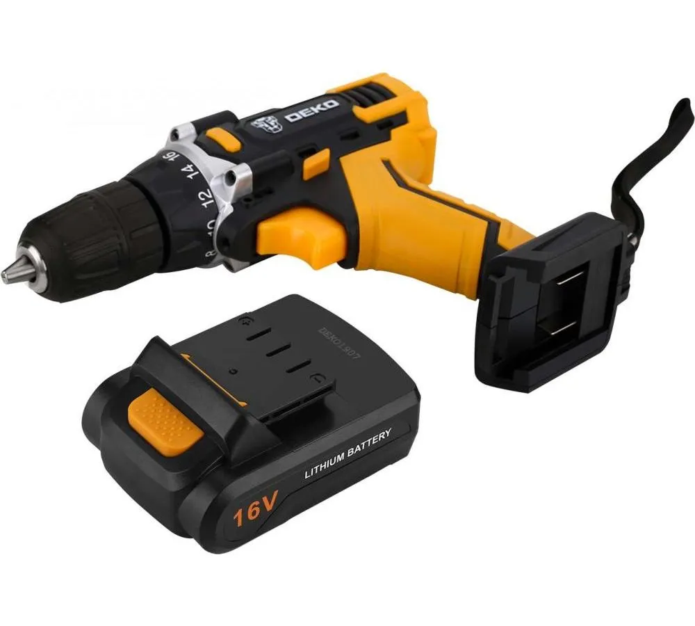 Дрель-шуруповерт аккумуляторная Deko DKCD16FU-Li 063-4098 - фото 5