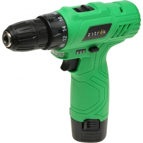 Дрель-шуруповерт аккумуляторная Zitrek Green 12-Li-ion (12В, Li-...
