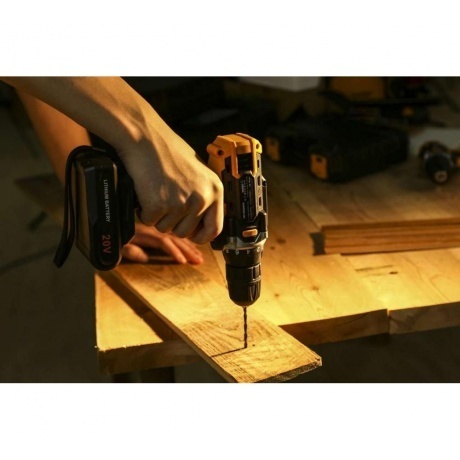 Аккумуляторная дрель-шуруповерт 20В Deko DKCD20FU-Li - фото 8