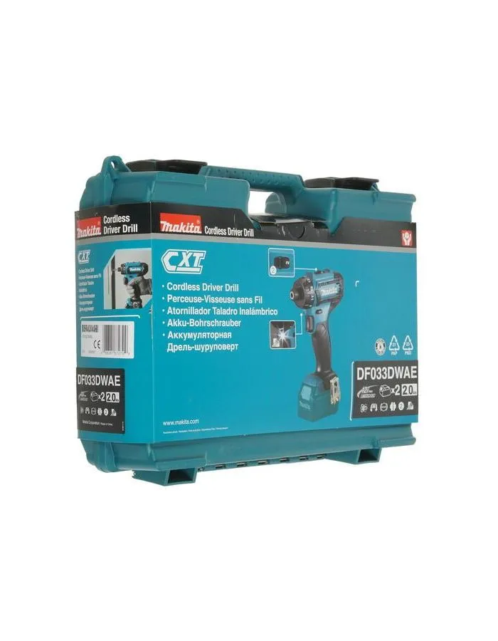 Аккумуляторная дрель-шуруповерт Makita CXT DF033DWAE - фото 12