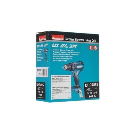 Дрель-шуруповерт Makita DHP485Z аккум. патрон:быстрозажимной - фото 10
