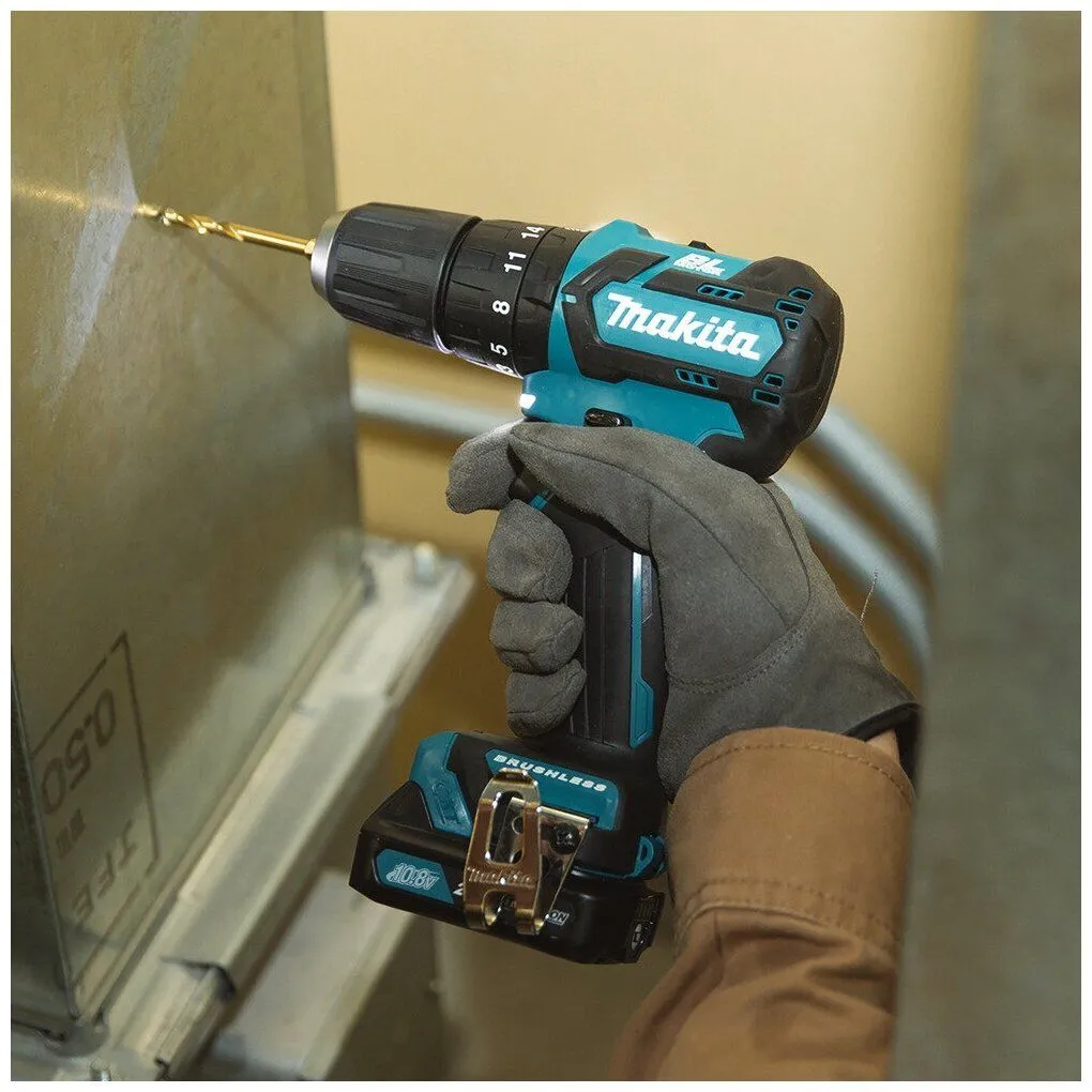 Дрель-шуруповерт Makita HP332DZ аккум. патрон:быстрозажимной - фото 11
