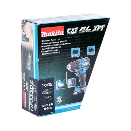 Дрель-шуруповерт Makita DF332DZ аккум. патрон:квад.3/8" - фото 11
