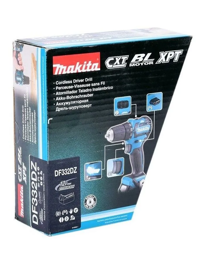 Дрель-шуруповерт Makita DF332DZ аккум. патрон:квад.3/8" - фото 11