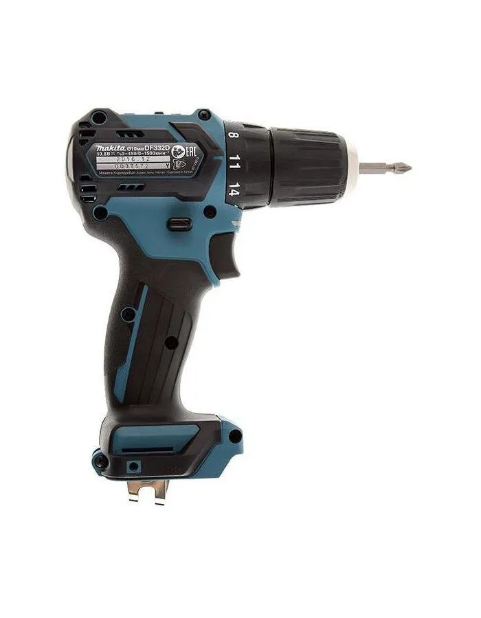 Дрель-шуруповерт Makita DF332DZ аккум. патрон:квад.3/8" - фото 2