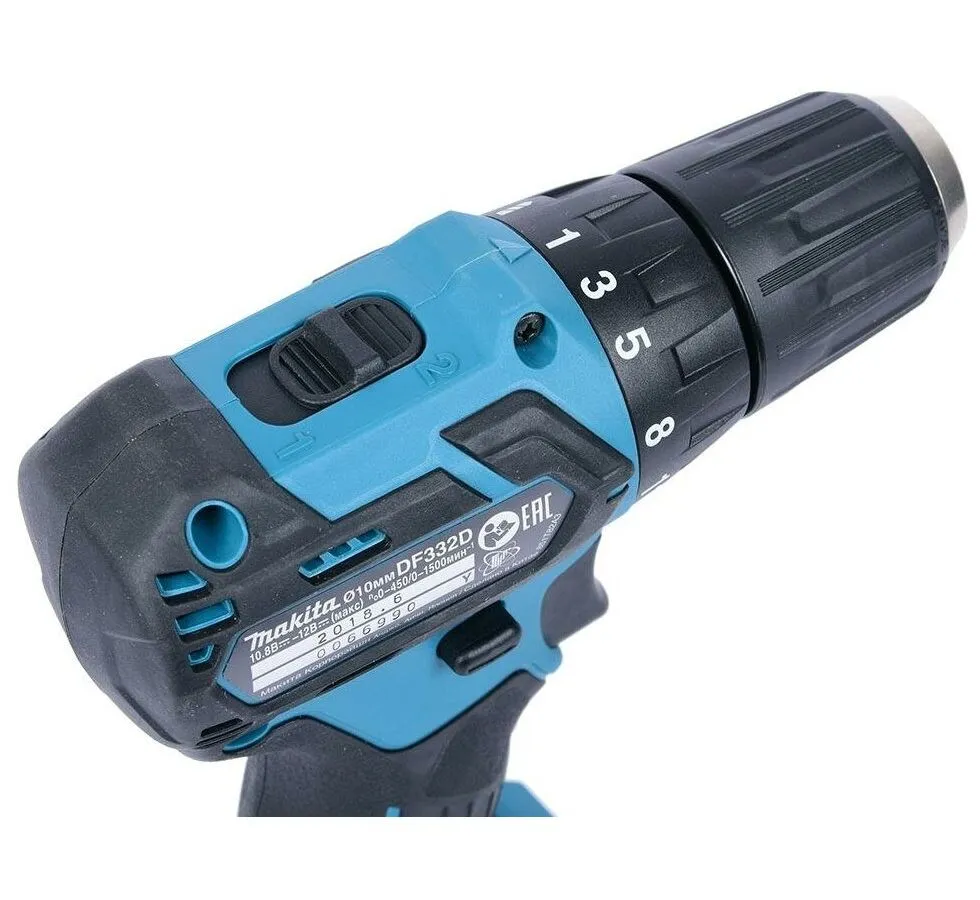 Дрель-шуруповерт Makita DF332DZ аккум. патрон:квад.3/8" - фото 9