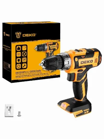 Аккумуляторная дрель-шуруповерт DEKO DKCD20FU-Li, 20В, без АКБ и...