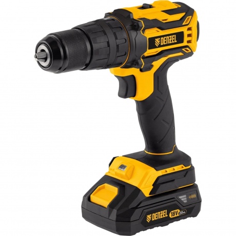 Дрель-шуруповерт аккумуляторная ударная бесщет CIDB-18-02, Li-Ion, 18 В  Denzel - фото 2