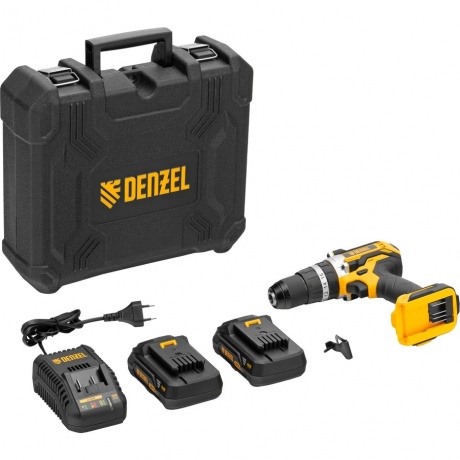 Дрель-шуруповерт аккумуляторная ударная бесщет CIDB-18-02, Li-Ion, 18 В  Denzel - фото 13
