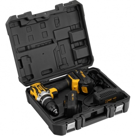 Дрель-шуруповерт аккумуляторная ударная бесщет CIDB-18-02, Li-Ion, 18 В  Denzel - фото 14