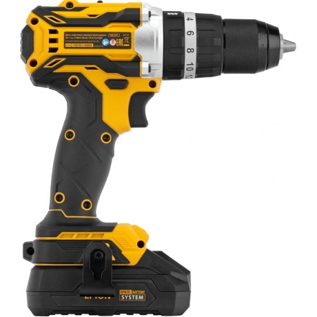 Дрель-шуруповерт аккумуляторная ударная бесщет CIDB-18-02, Li-Ion, 18 В  Denzel - фото 3