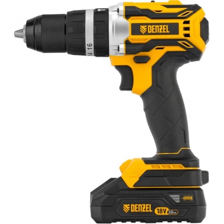 Дрель-шуруповерт аккумуляторная ударная бесщет CIDB-18-02, Li-Ion, 18 В  Denzel - фото 6