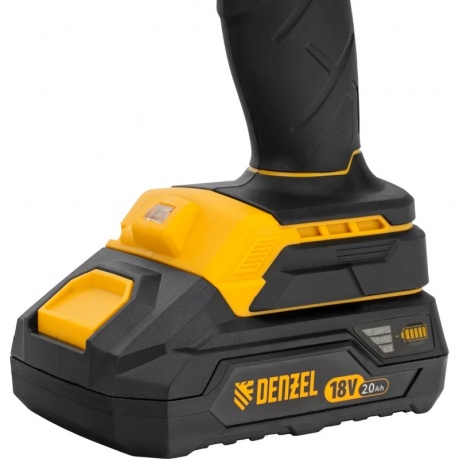 Дрель-шуруповерт аккумуляторная ударная бесщет CIDB-18-02, Li-Ion, 18 В  Denzel - фото 10