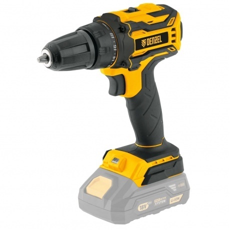 

Дрель-шуруповерт аккумуляторная, бесщет. BLDL-18-0 Li-Ion, 18 В Denzel