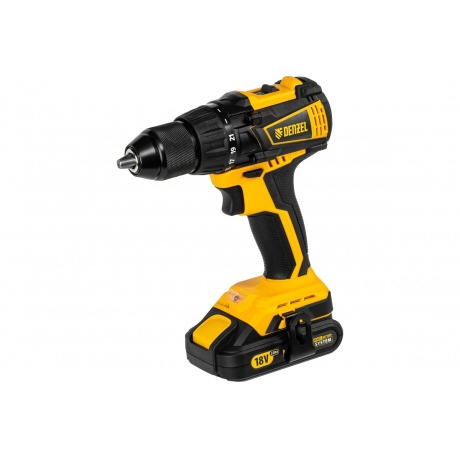 

Дрель-шуруповерт аккумуляторная, бесщет. BLDL-IB-18-02, Li-Ion, 18 В, 2 акк. Denzel