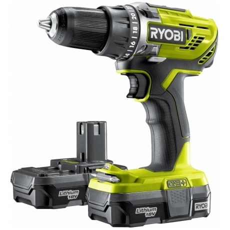 Дрель-шуруповерт Ryobi One+ R18DD3-220S 5133003348 - фото 4