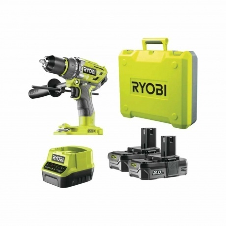 Бесщеточная ударная дрель шуруповерт R18PD7-220B 5133004295 Ryobi One+ - фото 8