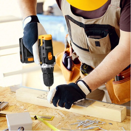 Аккумуляторная дрель-шуруповерт DEKO DKCD20V в кейсе + набор 63 инструмента для дома, 20В, 2х3.0Ач - фото 13