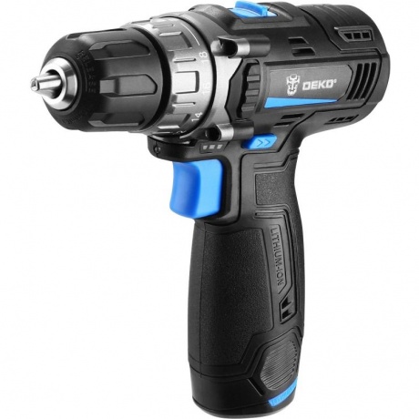 Аккумуляторная дрель-шуруповерт DEKO DKCD12V PRO в кейсе + оснастка 13 шт, 12В, 2х2.0Ач - фото 2