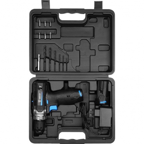 Аккумуляторная дрель-шуруповерт DEKO DKCD12V PRO в кейсе + оснастка 13 шт, 12В, 2х2.0Ач - фото 4