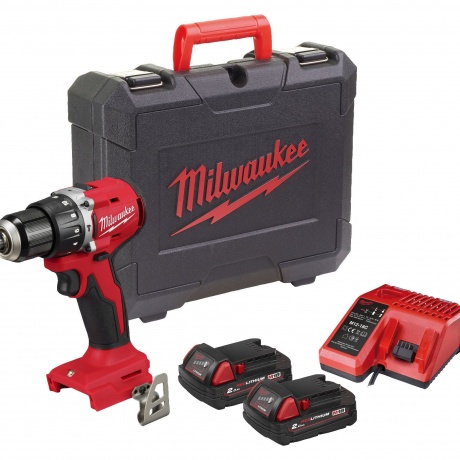 Дрель-шуруповерт Milwaukee M18 BLPDRC-202C (4933492822) - фото 1