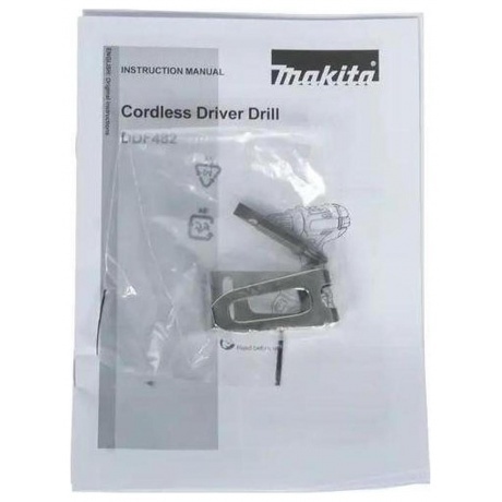 Дрель-шуруповерт Makita DDF482Z аккум. патрон:быстрозажимной - фото 10