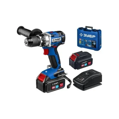 Дрель-шуруповерт ЗУБР Т7, 20 В, 70 Н·м, 2 АКБ (4 А·ч), бесщеточн...