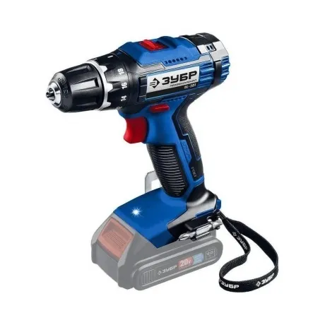 Дрель-шуруповерт ЗУБР Т7, 20 В, 50 Н·м, без АКБ, Профессионал (D...