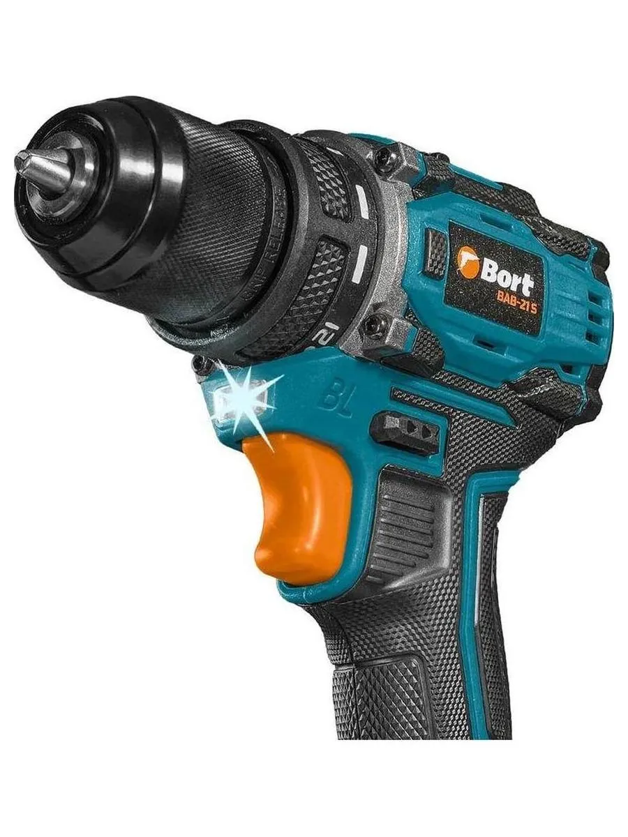 Дрель-шуруповерт аккумуляторная Bort BAB-21S (2x2Ач+ЗУ) - фото 2