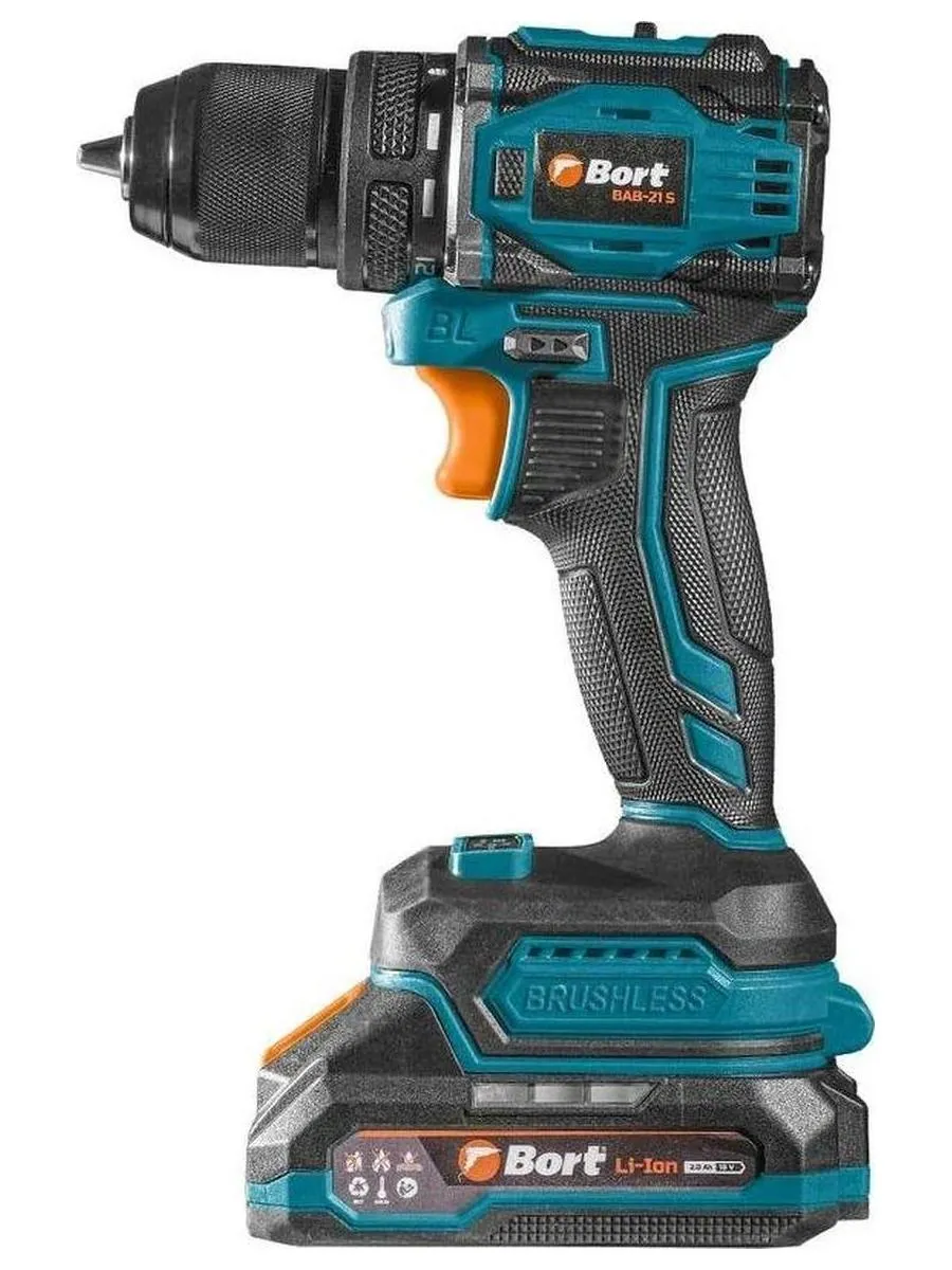 Дрель-шуруповерт аккумуляторная Bort BAB-21S (2x2Ач+ЗУ) - фото 5