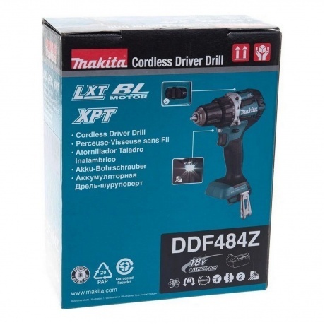 Дрель-шуруповерт Makita DDF484Z аккум. патрон:быстрозажимной - фото 5
