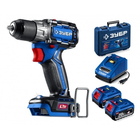 

Дрель-шуруповерт ЗУБР КОМПАКТ #3 20 В, 50 Н·м, 2 АКБ LMS (4 А·ч), бесщеточная, кейс, ПРОФЕССИОНАЛ (DB-50-42)