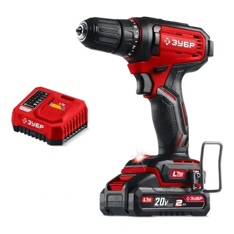 Дрель-шуруповерт ЗУБР 20 В, 40 Н·м, 1 АКБ LMS (2 А·ч), (ДШ-40-21...